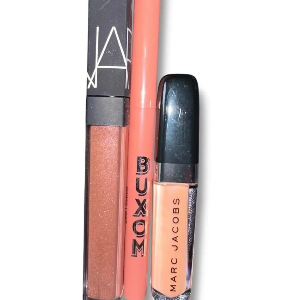 NARS Marc Jacobs Buxom Lip Gloss Trio Liner Bundle All NWOB THREE LIP ITEMS